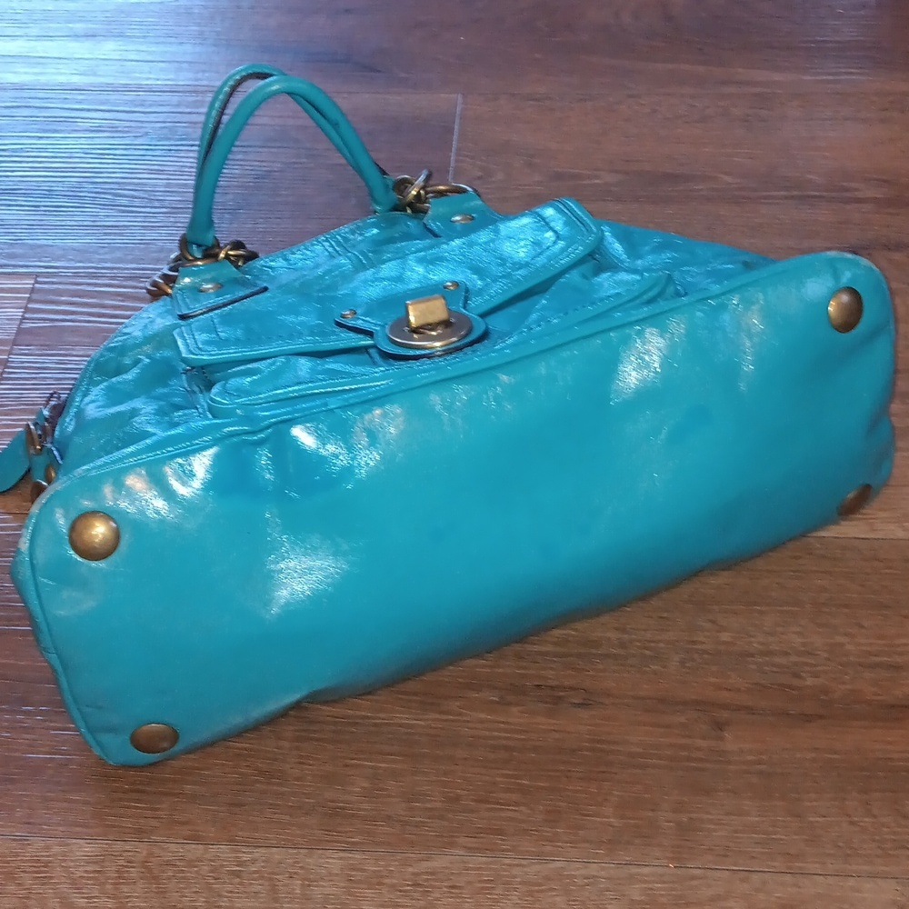 Coach Y2k Luci Dome Legacy Turquoise Satchel - Picture 5 of 16